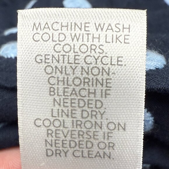 EUC Women's J. JILL 1-Pocket Button Down Oversized‎ Shirt Embroidered | Size XS - Picture 7 of 8